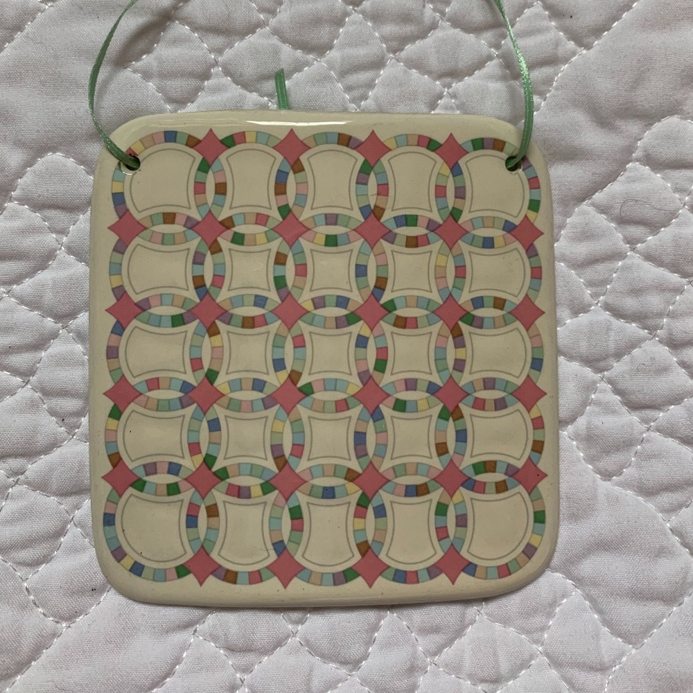 VINTAGE CERAMIC QUILT TILE